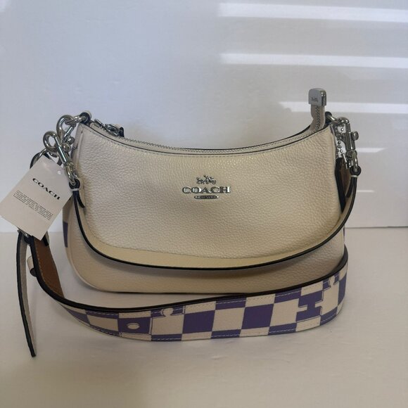 Coach Teri Shoulder Bag With Checkerboard Print CR103 - Picture 1 of 9